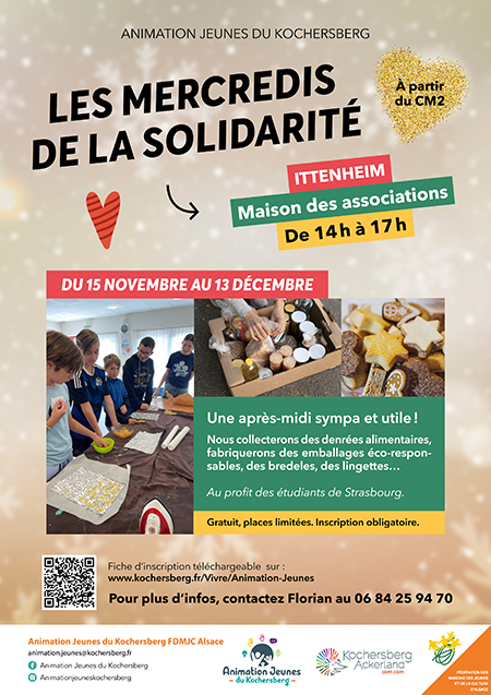 affiche les mercredis de la solidarite BD